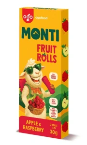 MONTI ovocná trubička Jablko & Malina 30g